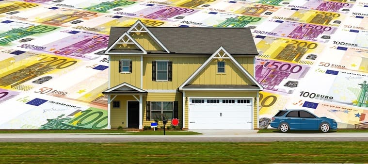 家と車が資産のイメージ